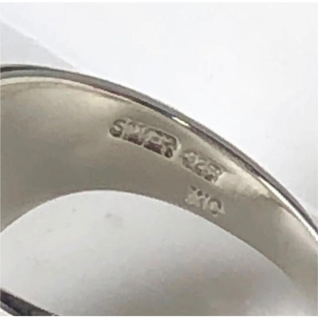 極美品　新品仕上げ　K10×SV925コンビ　リング　指輪　8号 レディースのアクセサリー(リング(指輪))の商品写真