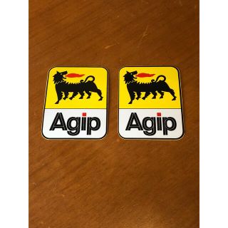 Agip ステッカー２枚セット(車外アクセサリ)