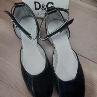 ドルチェアンドガッバーナ(DOLCE&GABBANA)のDOLCE&GABBNA　新品未使用シューズ20.5㎝キッズ　牛革のパテント(ハイヒール/パンプス)