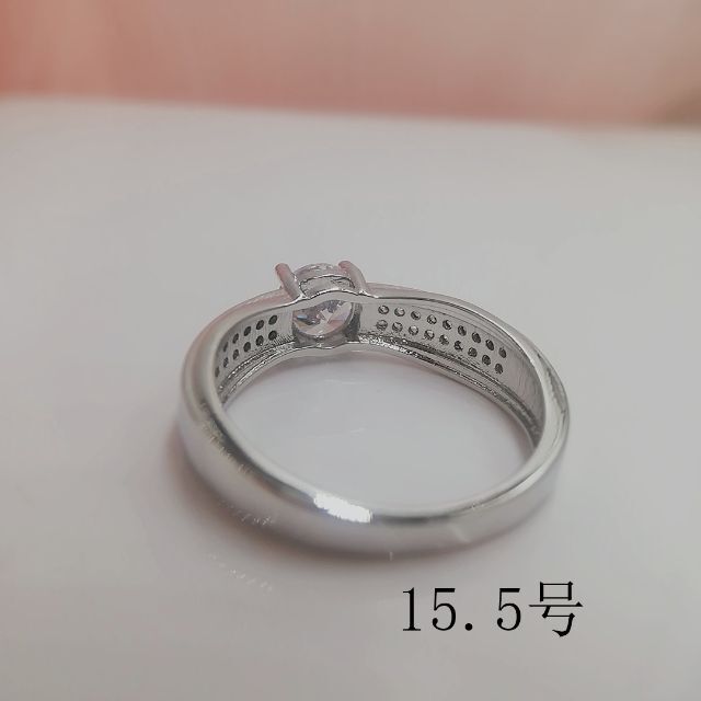 tt15068閉店セール15.5号リング本物そっくり模造ダイヤモンドリング レディースのアクセサリー(リング(指輪))の商品写真