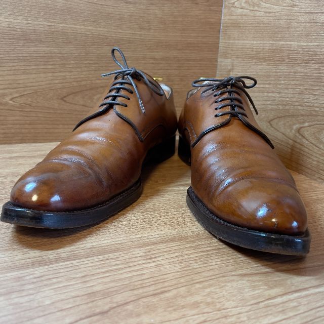 Santoni(サントーニ)のSANTONI サントーニ 27cm ビジネスシューズ 革靴 プレーントゥ  メンズの靴/シューズ(ドレス/ビジネス)の商品写真