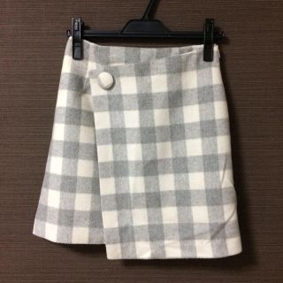 ウィルセレクション(WILLSELECTION)の美品♡チェックラップスカート(ミニスカート)