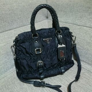 プラダ(PRADA)のプラダ ギャザー 2way バッグ(ショルダーバッグ)