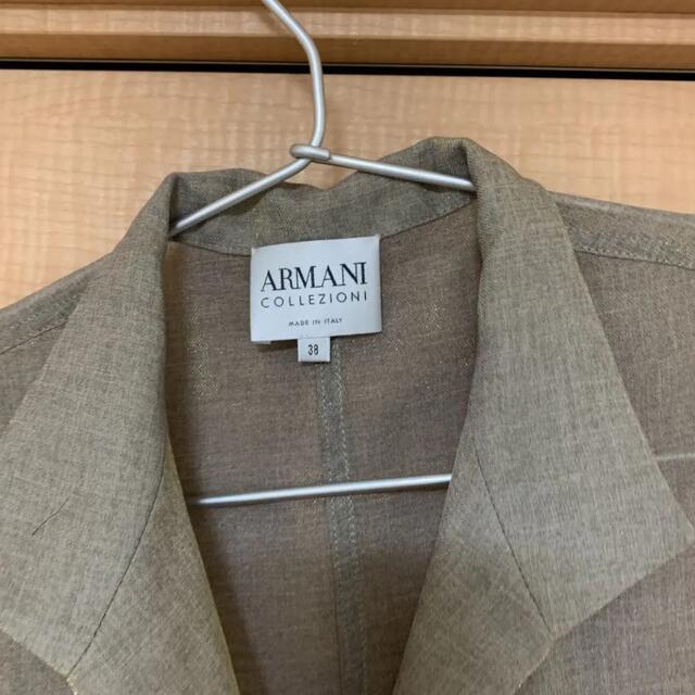 ARMANI COLLEZIONI(アルマーニ コレツィオーニ)の希少　 アルマーニ　コレツォーニ　ノースリーブシャツ レディースのトップス(シャツ/ブラウス(半袖/袖なし))の商品写真