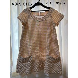 ヴゼット(VOUS ETES)のVOUS ETES ヴゼット　ワンピース(ひざ丈ワンピース)