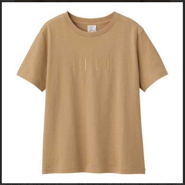 GU(ジーユー)のGU ELLE コラボTシャツ Sサイズ レディースのトップス(Tシャツ(半袖/袖なし))の商品写真