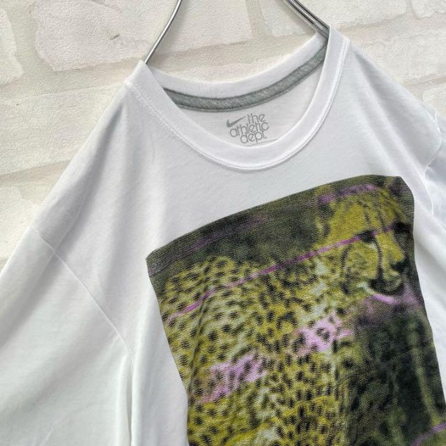 NIKE - 【激レア】ナイキ NIKE アニマル柄 チーター ビッグロゴ 白T T
