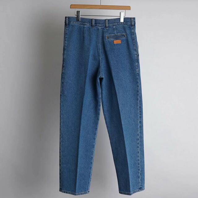 ヤマト≻ AURALEE - BLEACHED DENIM PLEATED TROUSERSの通販 by Tshop