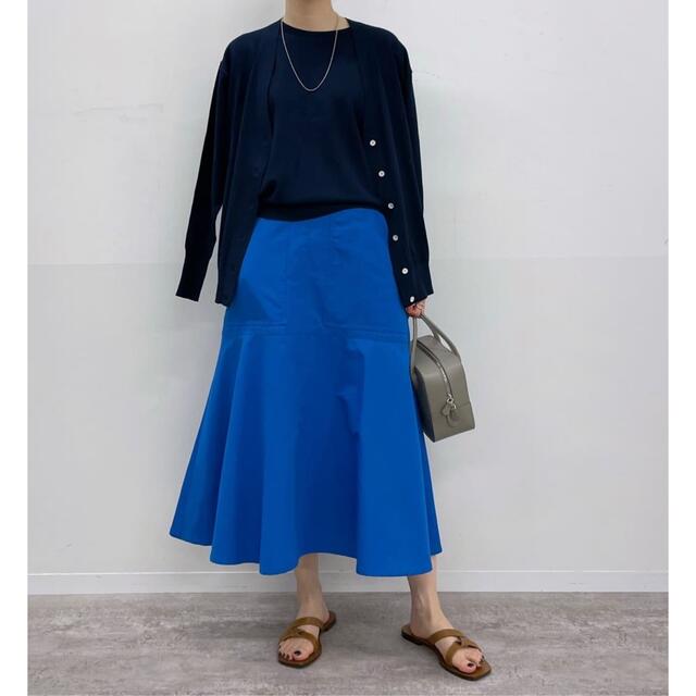IENA(イエナ)のT/Cグログランデザイントラペーズスカート レディースのスカート(ロングスカート)の商品写真