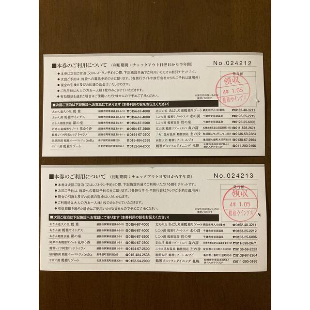 鶴雅グループ割引券 チケットの優待券/割引券(宿泊券)の商品写真