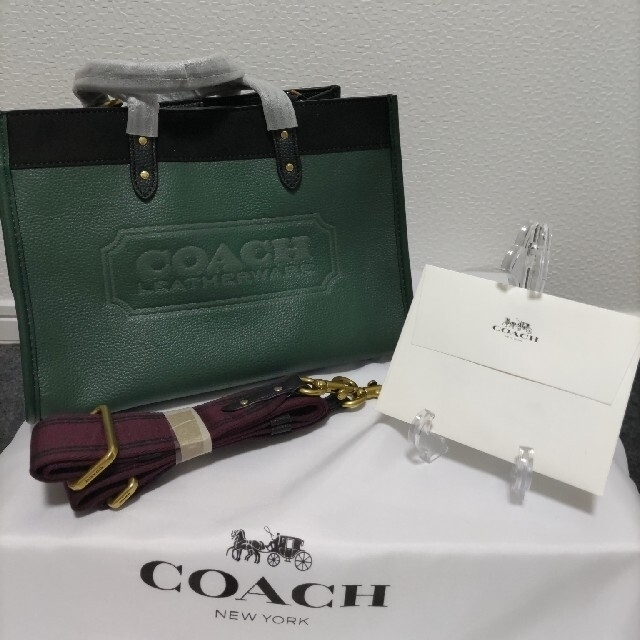 COACH コーチ トートバッグ フィールドトート カラーブロック コーチバッジ