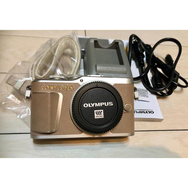 OLYMPUS ミラーレス一眼カメラ PEN E-PL10 ボディー ブラウン-
