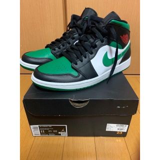 ナイキ(NIKE)のNIKE AIR JORDAN 1 MID Pine Green 29cm(スニーカー)