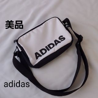 アディダス(adidas)の【adidas 】☆美品☆アディダス　ショルダーバッグ　白×ブラック(ショルダーバッグ)