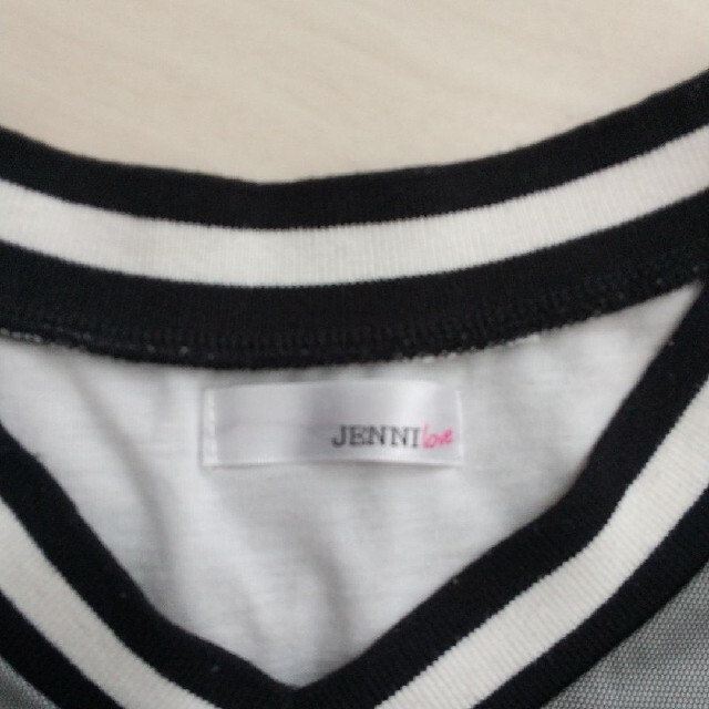 JENNI(ジェニィ)のJENNI半袖Tシャツ・150 /夏 メッシュ重ね着風・白 キッズ/ベビー/マタニティのキッズ服女の子用(90cm~)(Tシャツ/カットソー)の商品写真