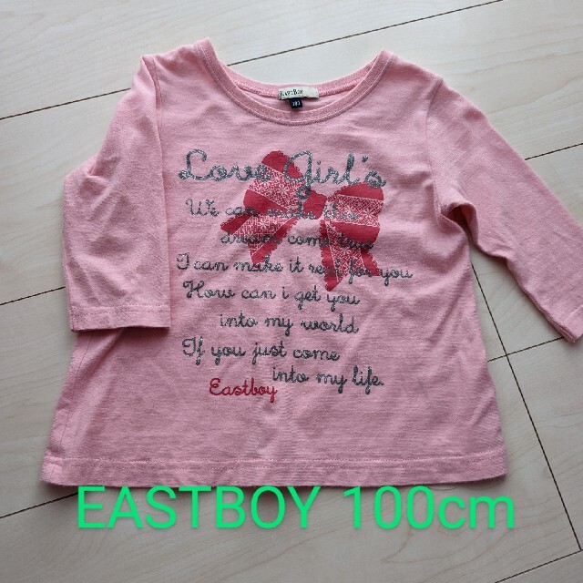 EASTBOY(イーストボーイ)のEASTBOY 七分袖トップス キッズ/ベビー/マタニティのキッズ服女の子用(90cm~)(Tシャツ/カットソー)の商品写真
