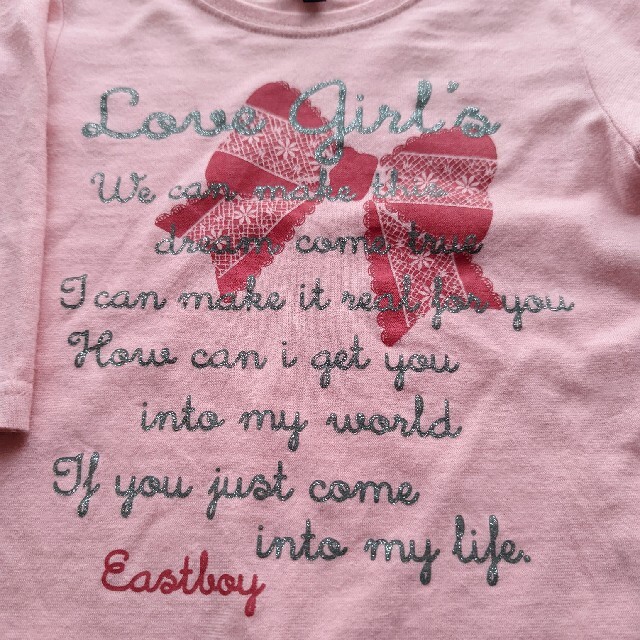 EASTBOY(イーストボーイ)のEASTBOY 七分袖トップス キッズ/ベビー/マタニティのキッズ服女の子用(90cm~)(Tシャツ/カットソー)の商品写真