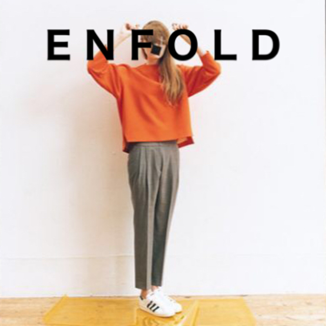 ENFOLD - 【美品】エンフォルド タック テーパードパンツ クロップド ...