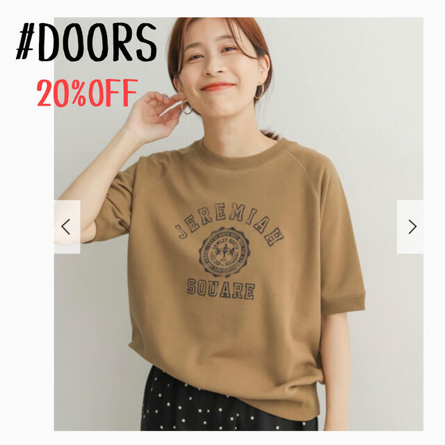 URBAN RESEARCH DOORS(アーバンリサーチドアーズ)の★新品未使用タグ付き★UR DOORS＊カレッジプリント半袖スウェット レディースのトップス(Tシャツ(半袖/袖なし))の商品写真