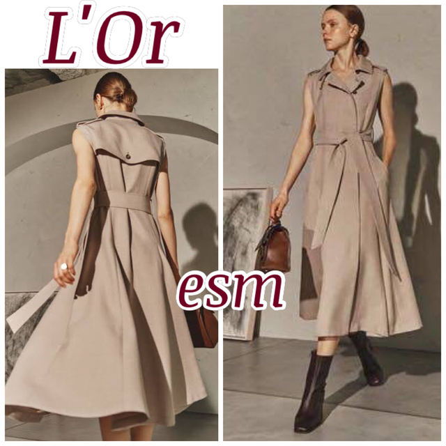 ánuans - L'Or Sleeveless Coat Dressの通販 by esm☆'s shop|ア