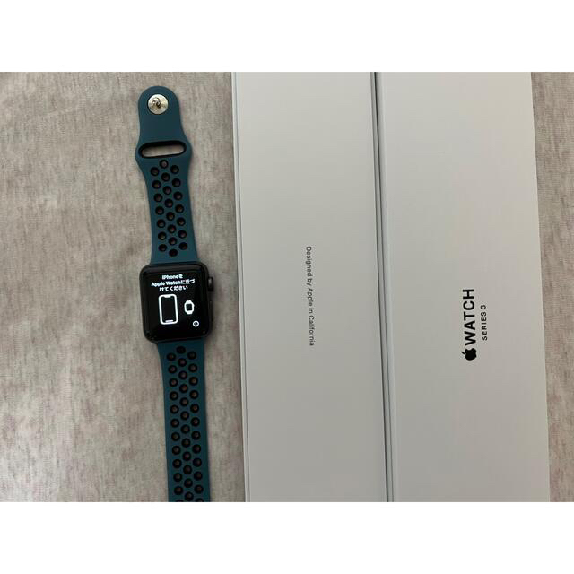 数量限定 apple watch series 3 38mm GPSモデル アルミケース スマホ