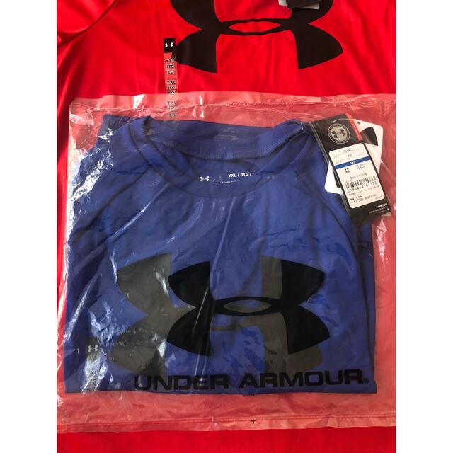 UNDER ARMOUR(アンダーアーマー)の新品アンダーアーマー 160 サイズ　Tシャツ2枚セット キッズ/ベビー/マタニティのキッズ服男の子用(90cm~)(Tシャツ/カットソー)の商品写真