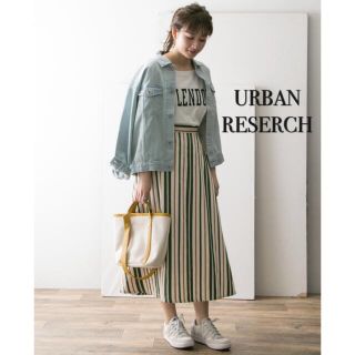 アーバンリサーチ(URBAN RESEARCH)の【美品】アーバンリサーチ  URBAN RESERCH ストライプロングスカート(ロングスカート)