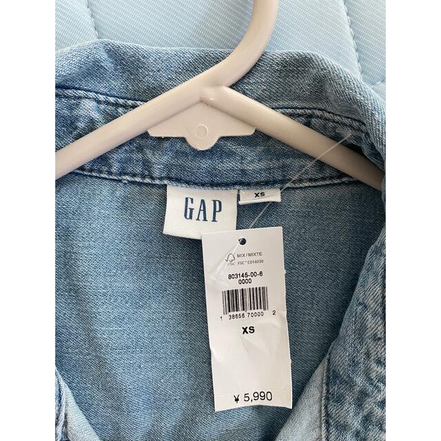 GAP(ギャップ)のGAP ポップオーバーシャツドレス ワンピース レディースのワンピース(ひざ丈ワンピース)の商品写真