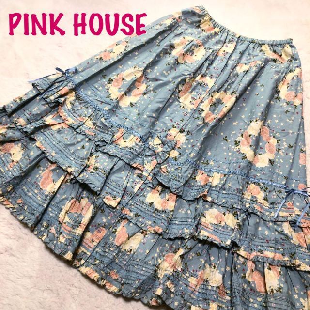 70%OFF】 PINK ❁ピンクハウス❁ロングスカート HOUSE ピンクハウス