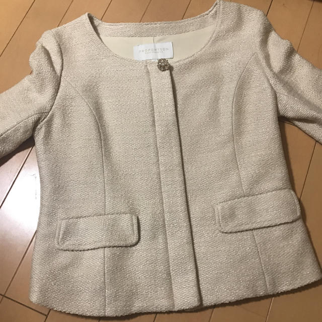 PROPORTION BODY DRESSING(プロポーションボディドレッシング)のPROPORTION♡ツイードジャケット レディースのジャケット/アウター(ノーカラージャケット)の商品写真