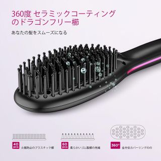 特別価格❣️新品未使用 ヘアーアイロン ヘアーブラシ グローブ付き (ヘアアイロン)