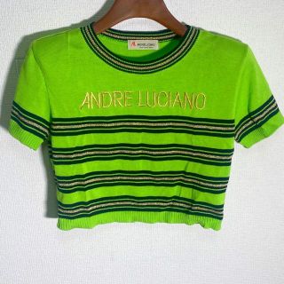 アンドレルチアーノ(ANDRE LUCIANO)のアンドレチアーノ(ANDRE LUCIANO) Tシャツ 黄緑　夏　レディース(Tシャツ(半袖/袖なし))