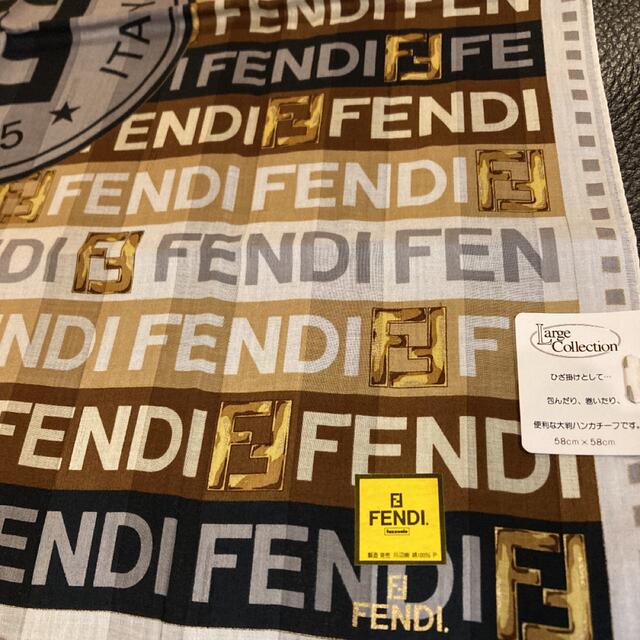 FENDI(フェンディ)のFENDI フェンディ  大判ハンカチ　未使用 レディースのファッション小物(ハンカチ)の商品写真