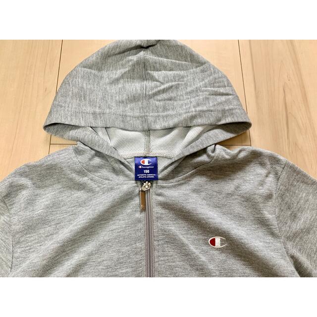 Champion(チャンピオン)の【未使用】チャンピオン150cm★3シーズン使えます！薄手パーカ★ユニセックス★ キッズ/ベビー/マタニティのキッズ服女の子用(90cm~)(ジャケット/上着)の商品写真