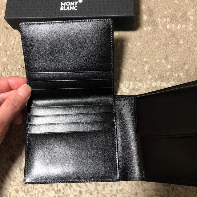未使用品✨ モンブラン 折り財布 カーボン調 ギャランティ有MONTBLANC 未使用品✨ モンブラン 折り財布 カーボン調 ギャランティ有MONTBLANC