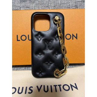 ルイヴィトン(LOUIS VUITTON)の完売品　ルイヴィトン　iPhone13Pro バンパー　クッサン　ブラック　(iPhoneケース)