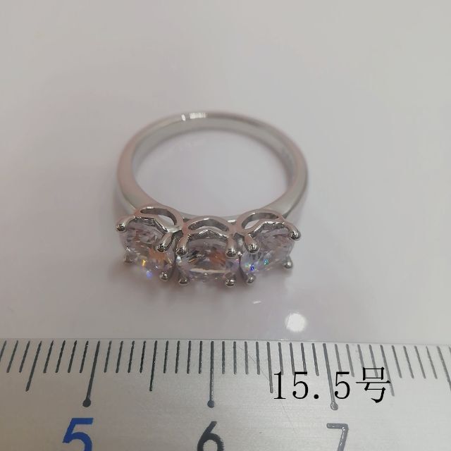 TT15080閉店セール15.5号リング大振りジルコニアリング レディースのアクセサリー(リング(指輪))の商品写真