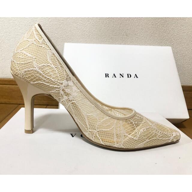 RANDA ランダ レース パンプス