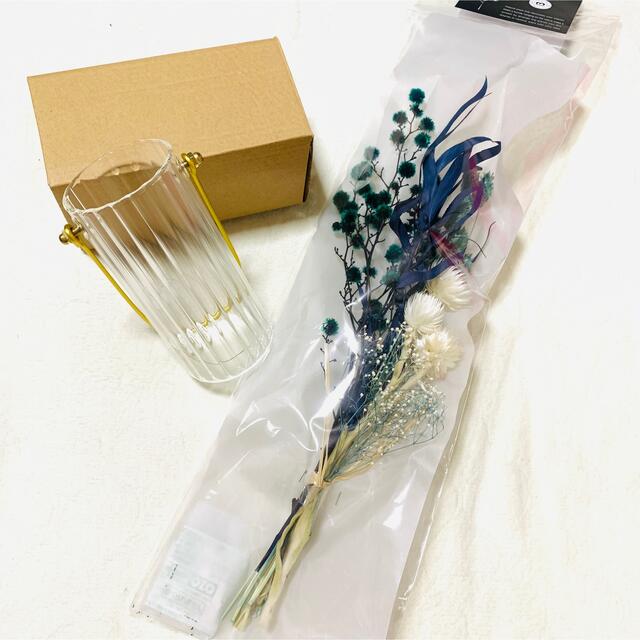 BELLES FLEURS JOLIE ドライフラワー ミックスブーケ ブルー ハンドメイドのフラワー/ガーデン(ドライフラワー)の商品写真