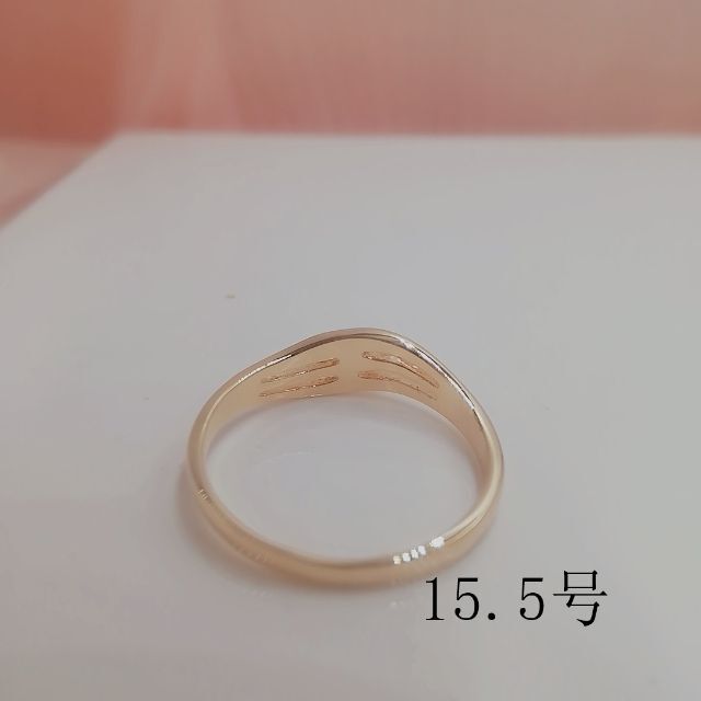 tt15089閉店セール15.5号リングピンクゴールド色ファッショリング レディースのアクセサリー(リング(指輪))の商品写真