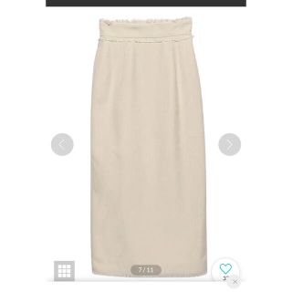 ánuans - 定価以下!anuans リネンライクタイトスカート チャコールの