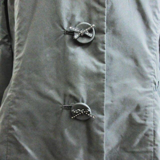 other(アザー)の銀座マギー スプリングコート ジャケット ロング フラワー刺繍 フリル 黒 40 レディースのジャケット/アウター(その他)の商品写真