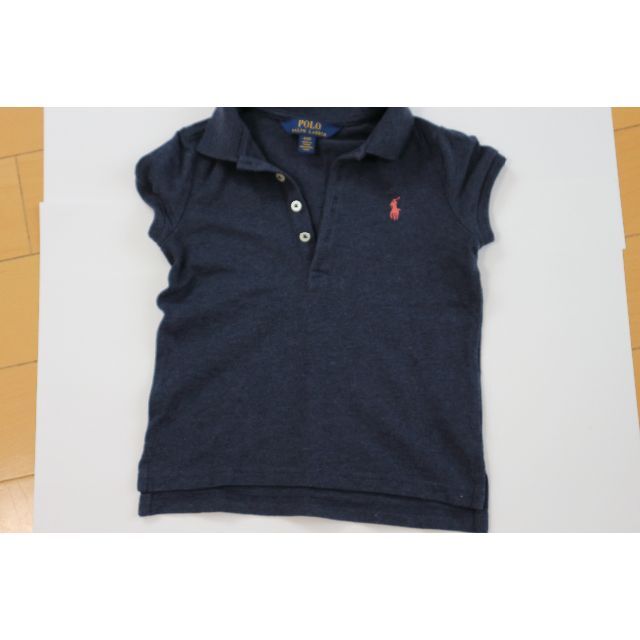 POLO RALPH LAUREN(ポロラルフローレン)のラルフローレン　ポロシャツ　紺　4T キッズ/ベビー/マタニティのキッズ服女の子用(90cm~)(Tシャツ/カットソー)の商品写真