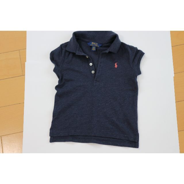 POLO RALPH LAUREN(ポロラルフローレン)のラルフローレン　ポロシャツ　紺　4T キッズ/ベビー/マタニティのキッズ服女の子用(90cm~)(Tシャツ/カットソー)の商品写真