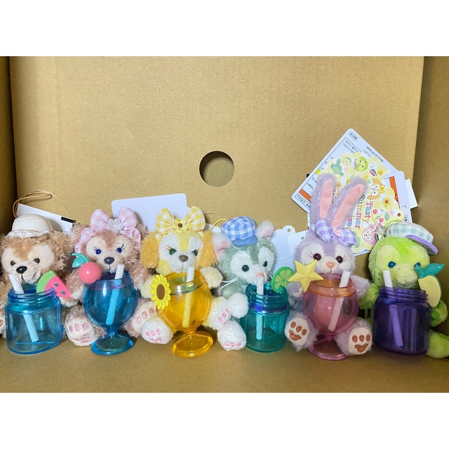 ダフフレ テイスティサマーサプライズ ぬいぐるみストラップ ぬいスト ... サマーテイスティサプライズ カチューシャ、ぬいぐるみストラップ 6点