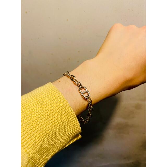 Maison Martin Margiela(マルタンマルジェラ)の【匿名配送】アンカーチェーンシルバーブレスレット silver925 メンズ メンズのアクセサリー(ブレスレット)の商品写真