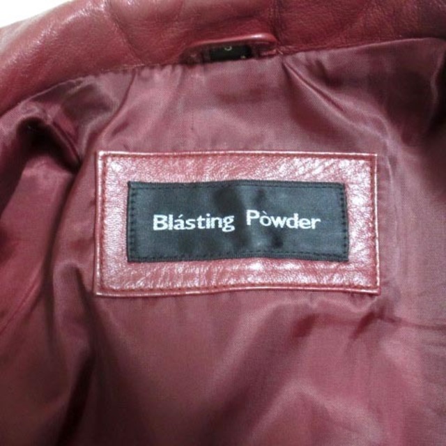other(アザー)のBlasting Powder レザージャケット ラムスキン 羊革 3B ワイン レディースのジャケット/アウター(その他)の商品写真