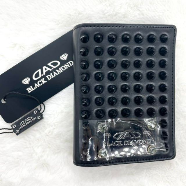 【生産終了品】D.A.D ギャルソン ブラック スワロフスキー 新品 折り財布 1