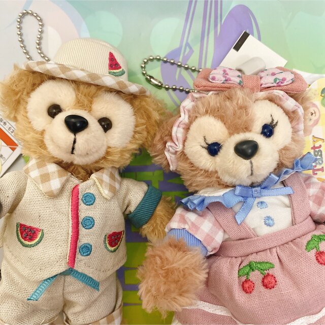 ダッフィー テイスティサマーサプライズ ぬいぐるみバッジ 4点 ダッフィー テイスティサマーサプライズ ぬいぐるみバッジ 4点