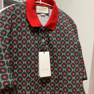 グッチ(Gucci)の新品未使用タグ付き　GUCCI GGスター　総柄　ポロシャツ(ポロシャツ)